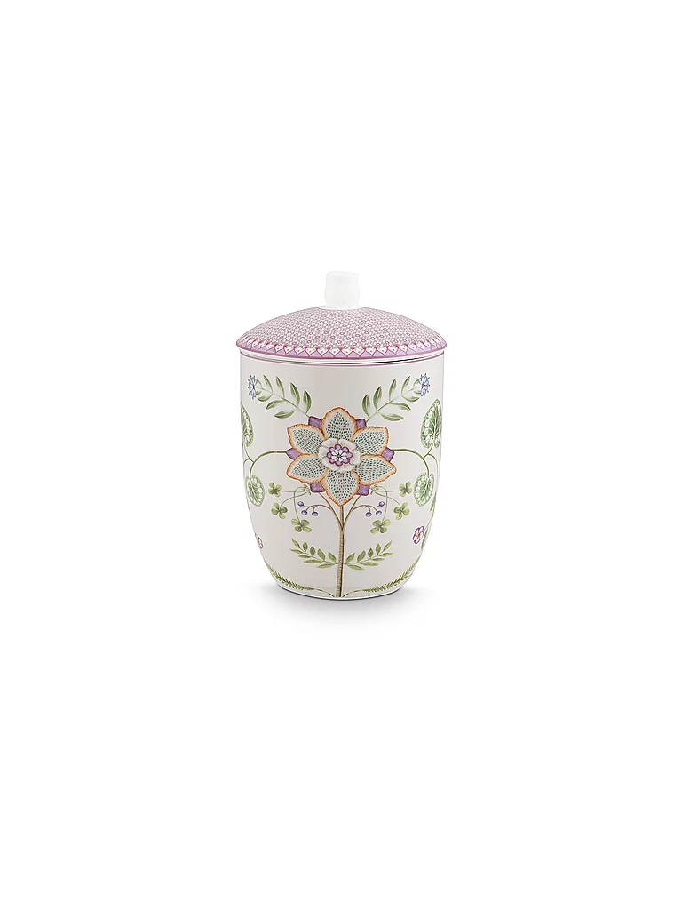 PIP STUDIO Boîte avec couvercle LILY & LOTUS 1,5l Blanc cassé violet